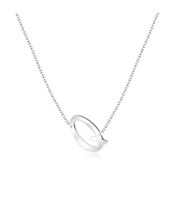 Letter Q Silver Necklace SPE-5531